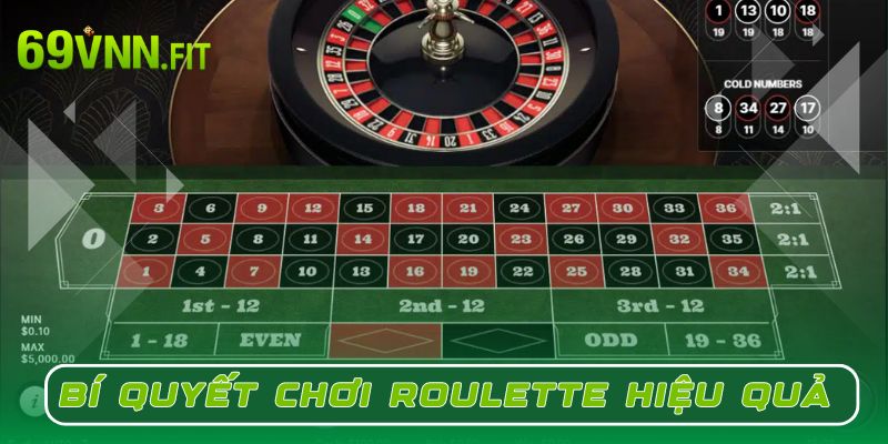 Bí quyết chơi Roulette hiệu quả giúp anh em dễ dàng thắng lớn